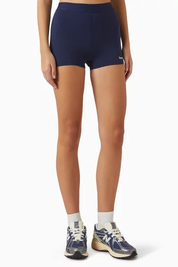 Serif Logo Biker Shorts