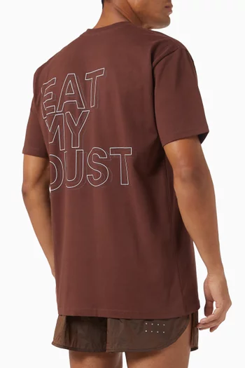تي شيرت بعبارة Eat my Dust قطن جيرسيه