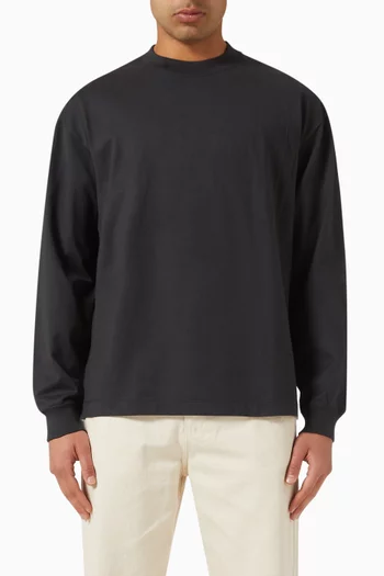 Tube Long-sleeved T-shirt in Cotton Jersey