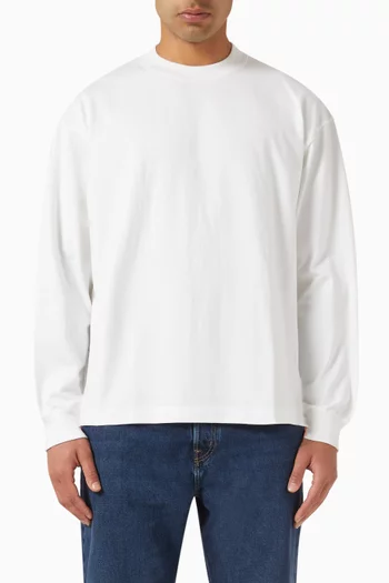 Tube Long-sleeved T-shirt in Cotton Jersey
