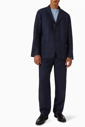 Walk Easy Baker Pants in Wool-linen Blend