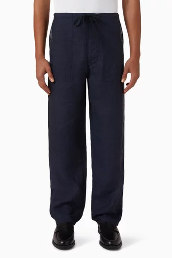 Walk Easy Baker Pants in Wool-linen Blend