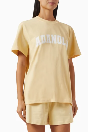 Oversized Varsity T-shirt in Organic Cotton