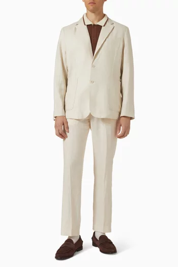 Tailored Blazer in Linen