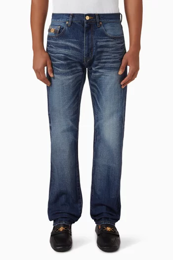 Mid-rise Straight-leg Jeans