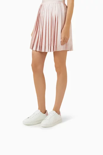 Greca Logo Sneakers in Faux Leather