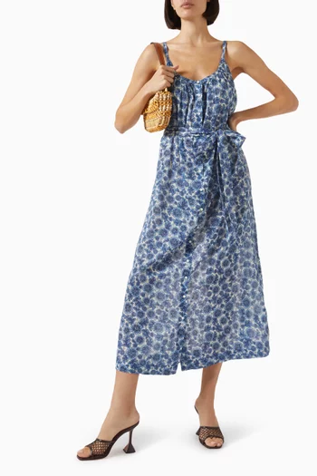 Nevita Belted Dress in Organic-cotton