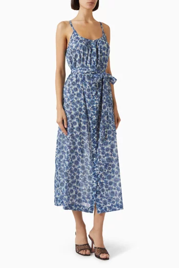 Nevita Belted Dress in Organic-cotton