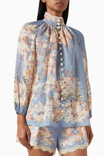 Cascadian Billow Blouse in Ramie