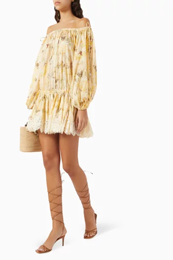 Cascadian Tiered Mini Dress in Cotton