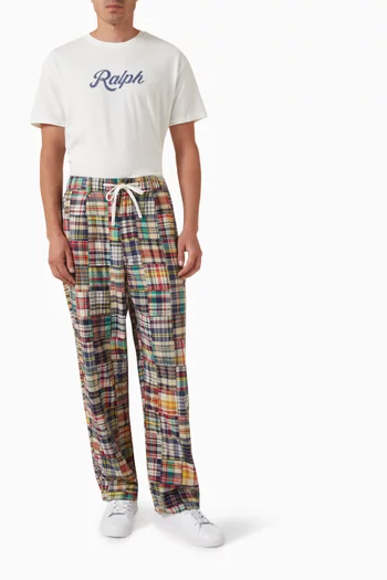 Patchwork Pants in Cotton