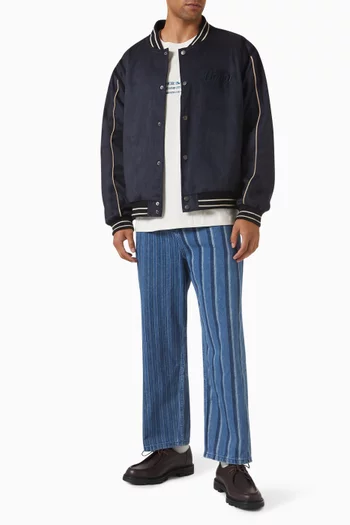Honor Inc. Striped Pants in Cotton-viscose