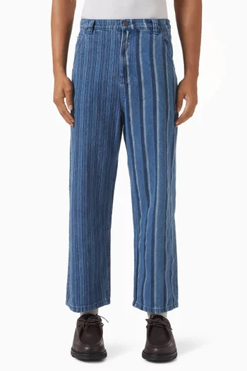 Honor Inc. Striped Pants in Cotton-viscose