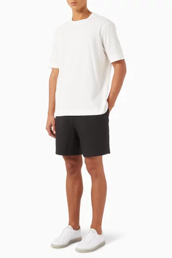 Drawstring Bermuda Shorts in Seersucker