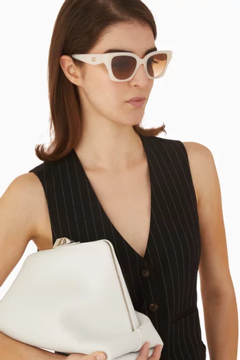 نظارة شمسية أسيتات بإطار حرف D