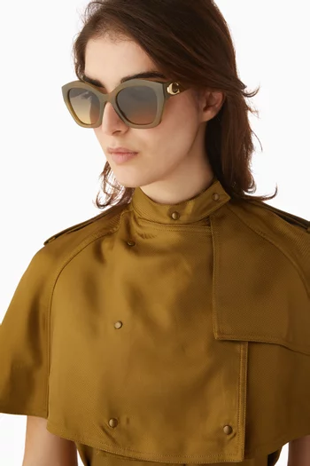 Oversized Sunglasses in Acetate