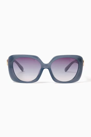 Oversized Square Sunglasses in Acetate