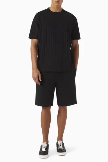 Micro Eagle Logo T-shirt in Jacquard-jersey