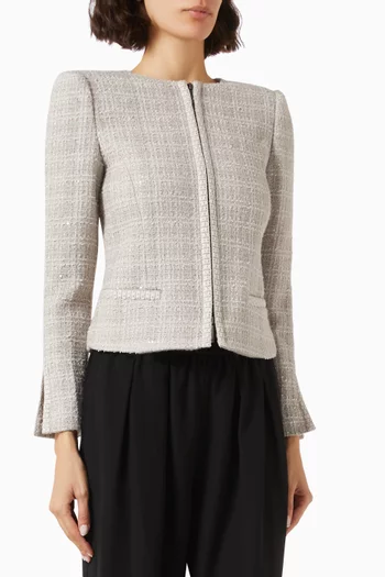 Structured Blazer in Tweed