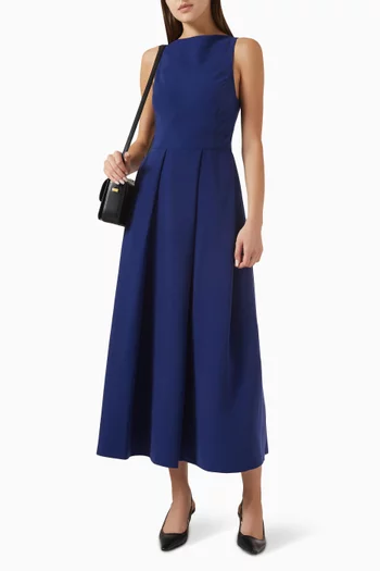 Pleated Midi Dress