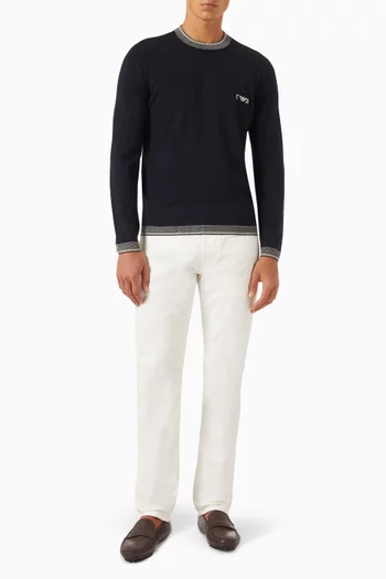 Logo Sweater in Knit