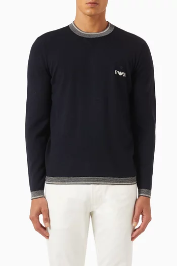 Logo Sweater in Knit