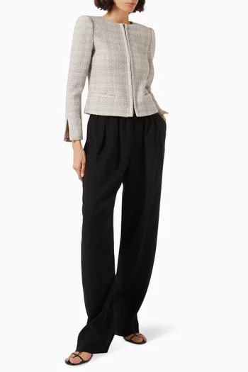 Straight-leg Elastic Pants