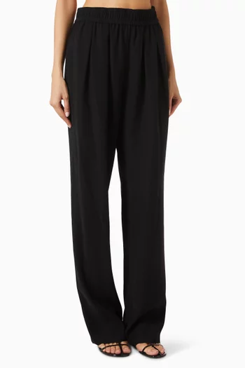 Straight-leg Elastic Pants