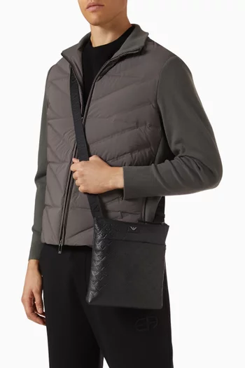 Crossbody Bag in Embossed-Eagle Leather