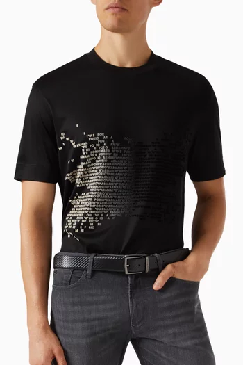 Reversible Embossed Belt in Leather