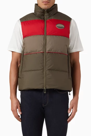EA Logo Puffer Vest in Nylon