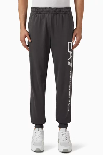 EA7 Logo Train Series Sweatpants in Cotton
