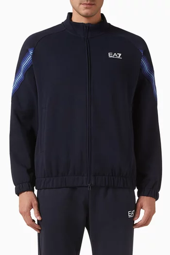 7 Lines Zip-up Sweatshirt in Cotton-blend