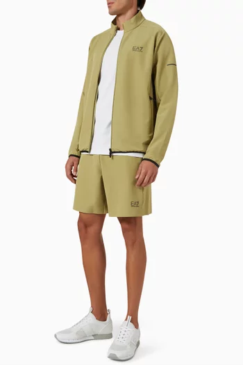 EA7 Logo Shorts in Jersey