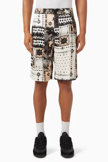 010 Shorts in Viscose-blend
