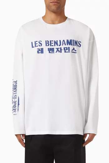 002 Long Sleeve T-shirt in Cotton