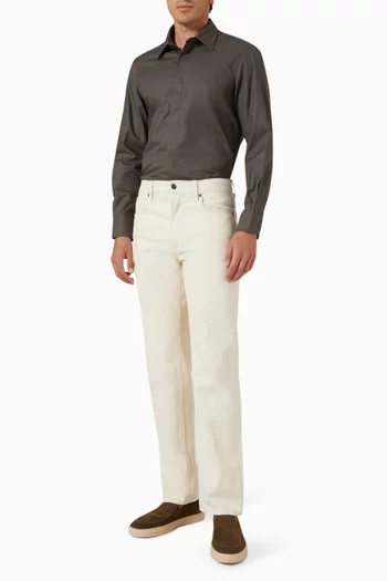 Micro EA Logo Shirt in Cotton