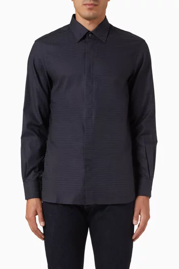 Micro EA Logo Shirt in Cotton