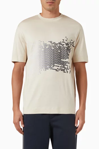 Flocking EA Logo T-shirt in Cotton-jersey