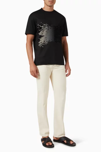Flocking EA Logo T-shirt in Cotton-jersey