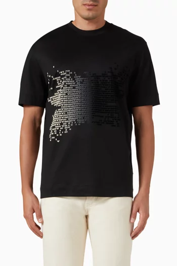 Flocking EA Logo T-shirt in Cotton-jersey