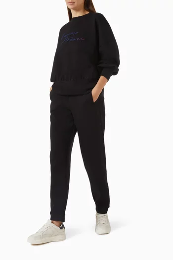 Tapered Cuff-ankle Sweatpants in Jersey