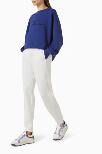 Tapered Cuff-ankle Sweatpants in Jersey