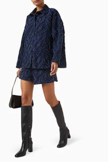 شورت بنقشة شرّابات دينم