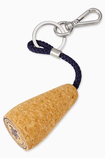 سلسلة مفاتيح فلين مزينة بسلحفاة