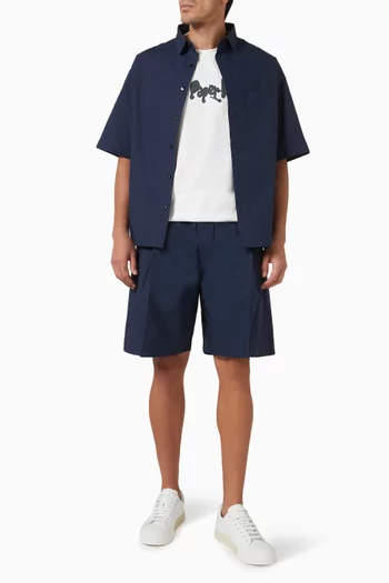 Bermuda Shorts in Cotton Poplin