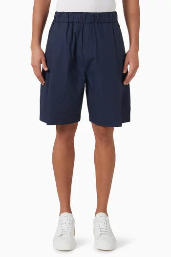 Bermuda Shorts in Cotton Poplin