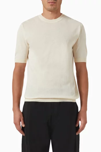 T-shirt Sweater in Cotton Knit