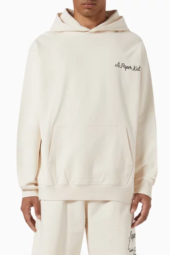 Logo Hoodie in Cotton