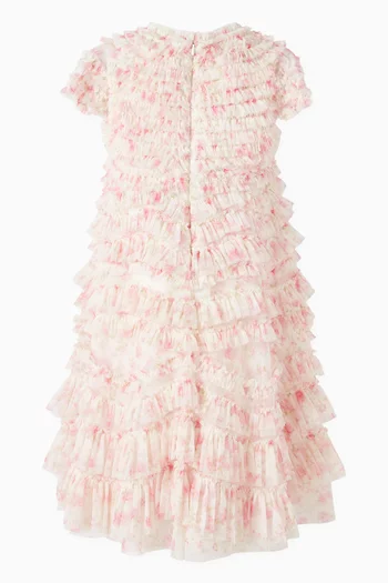 Rose Ditsy Ruffle Dress